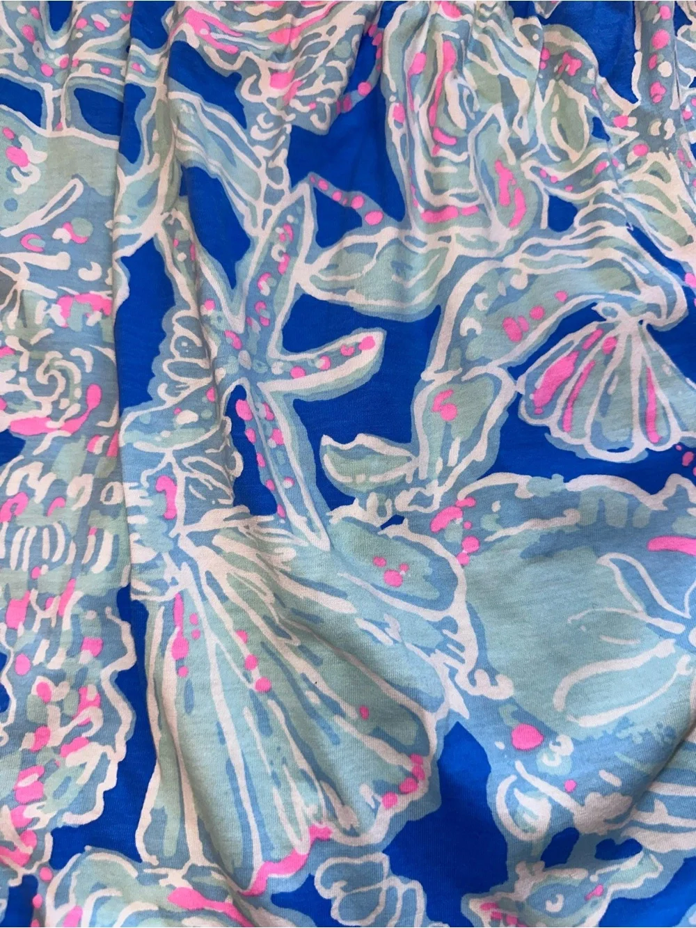 Lilly Pulitzer Blue, Seafoam & Pink Shell-Print Strapless Dress - Picture 3 of 4